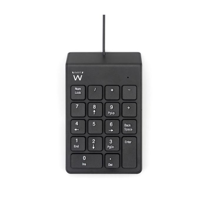 Ewent Teclado Numerico - Cable USB-A de 1.35m - Color Negro
