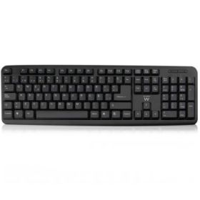 Ewent Teclado con Cable - Diseño Slim - Cable USB-A de 1.35m - Color Negro