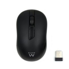 Ewent Raton Inalambrico 2.4hz - Receptor USB-A - 1000dpi - 1 Bateria AA (Incluida) - Color Negro