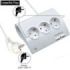 Ewent Regleta de Energia - 5 enchufes - Version Schuko - 16A -  2 Puertos USB - Cable de 1.5m - Color Blanco