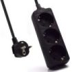 Ewent Regleta de Energia 3 Enchufes - 16A Enchufe Schuko - Color Negro