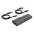 Ewent Caja Externa USB 3.2 - USB-C SSD sin Tornillos - Cable USB C-C y USB C-A - Color Gris