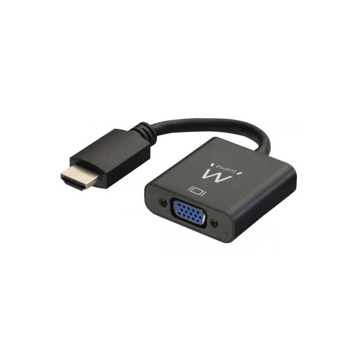 Ewent EW9864 Convertidor HDMI a VGA con Audio - Resolucion Maxima 1920 x 1200 -Color Negro