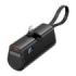 Vention PowerBank 4800mAh - Lightning - Carga Rapida 22.5W - Conector Plegable - Color Negro