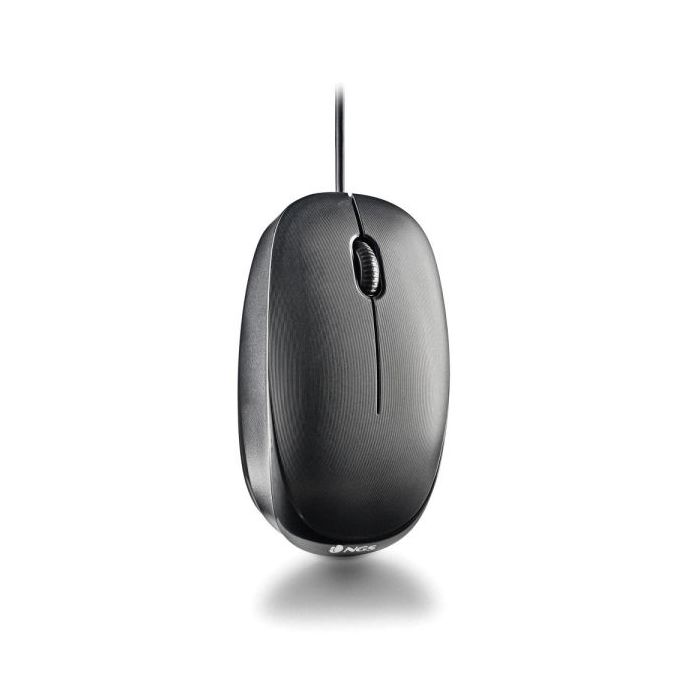 NGS Flame Raton USB-C 1000dpi - 2 Botones - Uso Ambidiestro - Color Negro