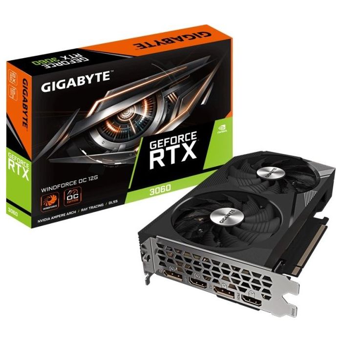 Gigabyte GeForce RTX 3060 Terjeta Grafica WINDFORCE OC 12GB GDDR6