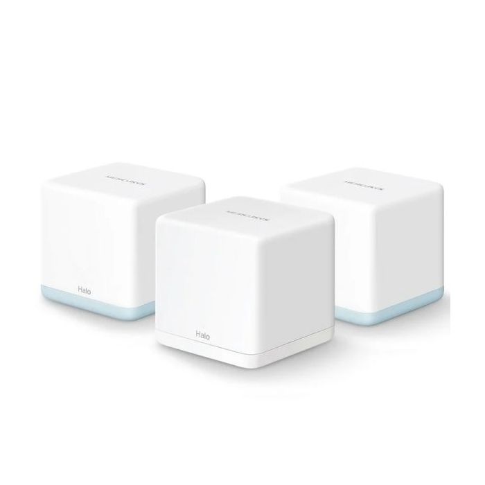 Mercusys H32G Sistema Wi-Fi 5 Mesh AC1200 Dual Band - 3 Unidades Halo - Cobertura hasta 320 m² - Color Blanco