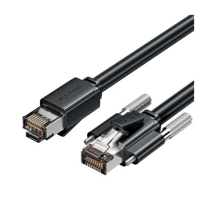 Vention Cable de Red SFTP RJ45 Cat.6 - 1m - Industrial - Ultraflexible - Color Negro