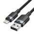 Vention Cable USB-A a Lightning 2.4A - 1m - Trenzado - Color Negro