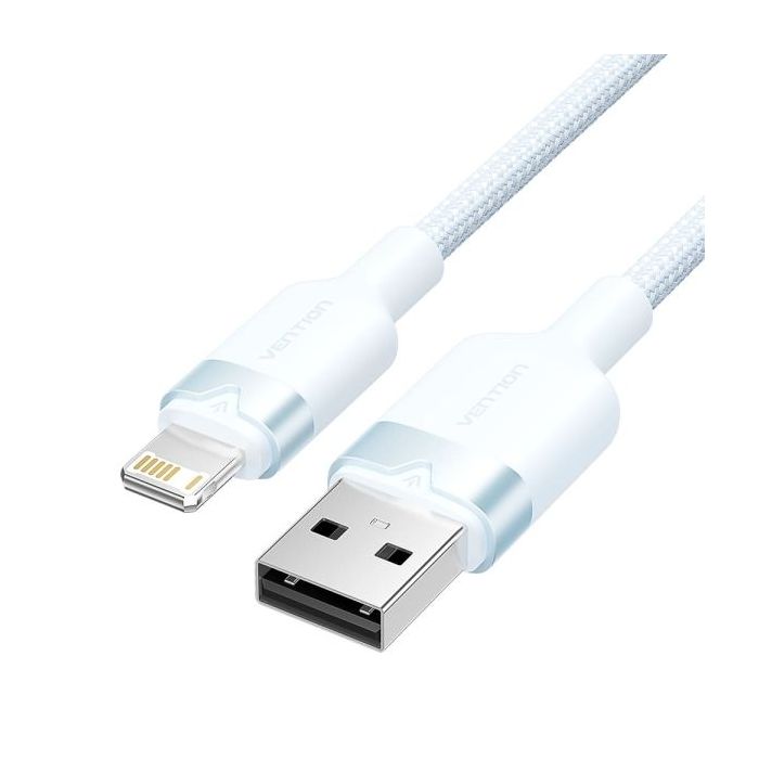 Vention Cable USB-A a Lightning 2.4A - 2m - Trenzado - Color Azul