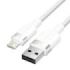 Vention Cable USB-A a Lightning 2.4A - 1m - Trenzado - Color Blanco