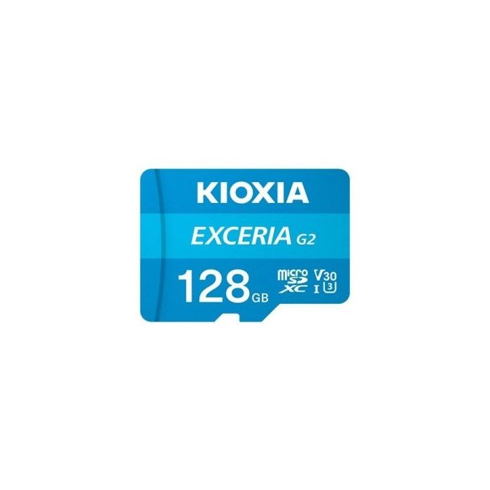 Kioxia Exceria G2 Tarjeta Micro SDXC 128GB UHS-III A1 V30 Clase 10 con Adaptador