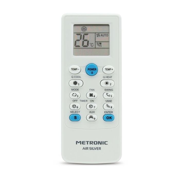 Metronic Mando a Distancia Universal Aire Acondicionado - Color Blanco