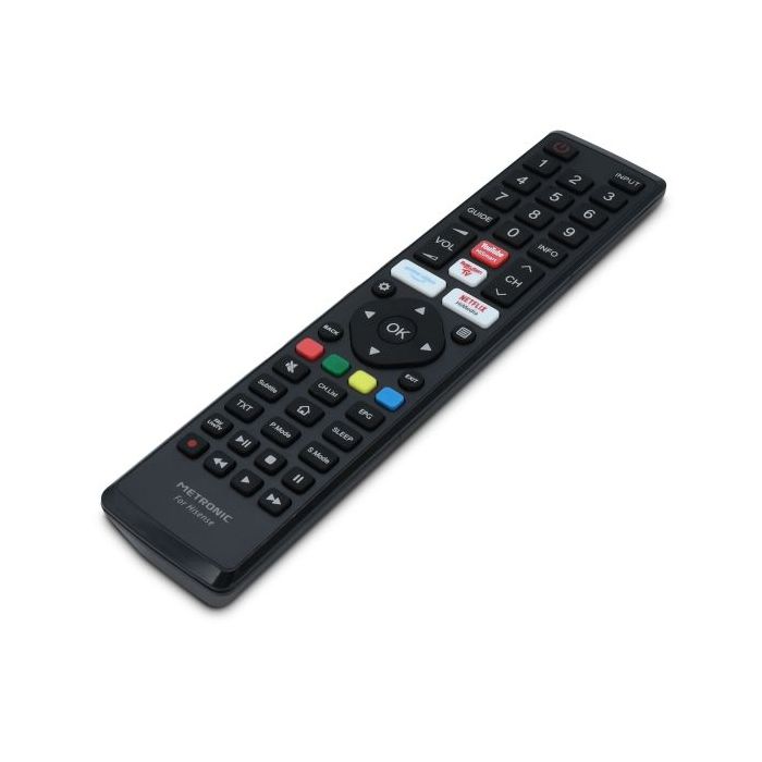 Metronic Mando a Distancia Compatible con Televisores Hisense  - Color Negro