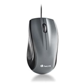 NGS Musk Raton USB 1200dpi - Laser - 3 Botones - Uso Ambidiestro - Color Negro