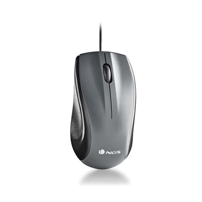 NGS Musk Raton USB 1200dpi - Laser - 3 Botones - Uso Ambidiestro - Color Negro