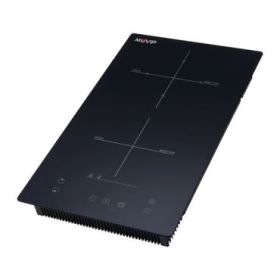 Muvip Cocina de Induccion Doble 2000W - 10 Niveles de Potencia - Apta para Encastrar o Sobremesa - Temporizador - Control contra el Sobrecalentamiento - Bloqueo Infantil