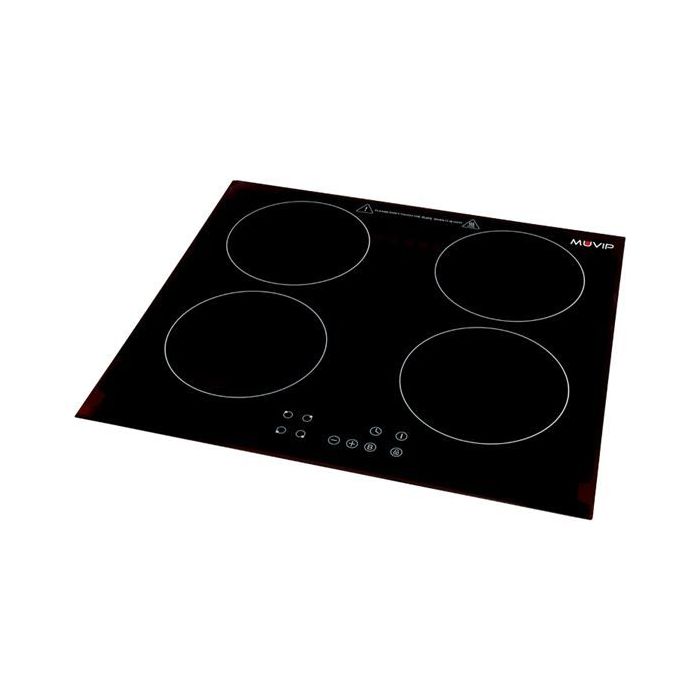 Muvip Cocina de Induccion Doble 7200W - 9 Niveles de Potencia - Apta para Encastrar o Sobremesa - Temporizador