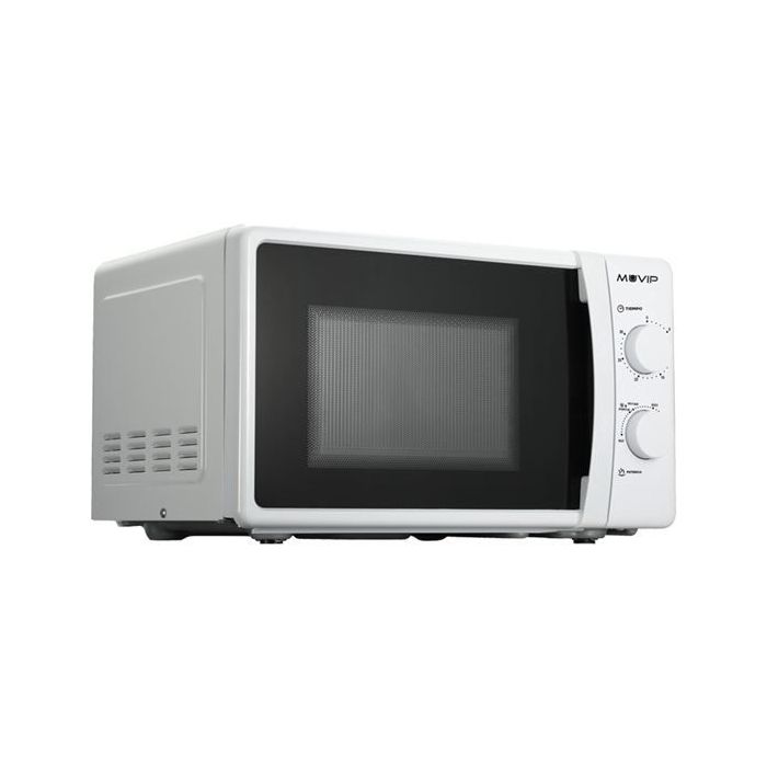 Muvip Microondas - Capacidad 20L - Potencia 700W - 6 Niveles de Potencia - Temporizador 30min - Descongelacion - Color Blanco