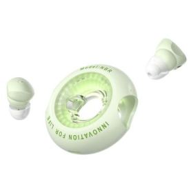 Vention Tiny T17 Auriculares Bluetooth 5.3 con Estuche de Carga - True Wireless - 6h Autonomia - LED - Color Verde