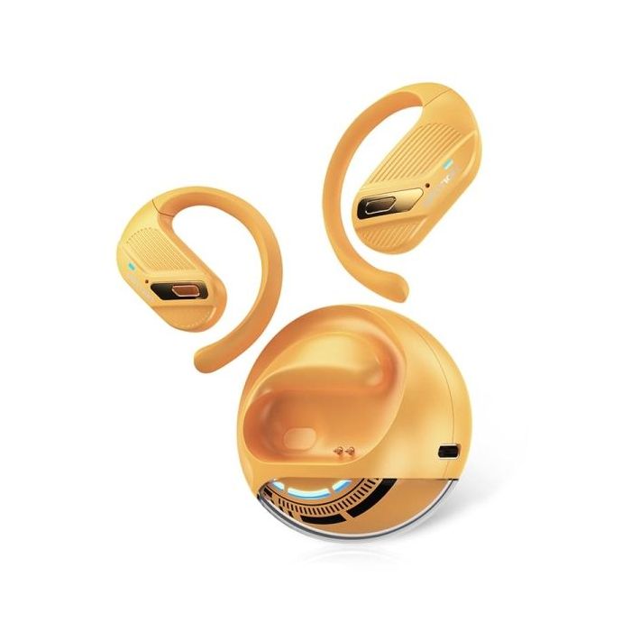 Vention OpenBeat O12 Auriculares Bluetooth 5.4 con Estuche de Carga - True Wireless - Open Ear - 7h Autonomia - Color Naranja