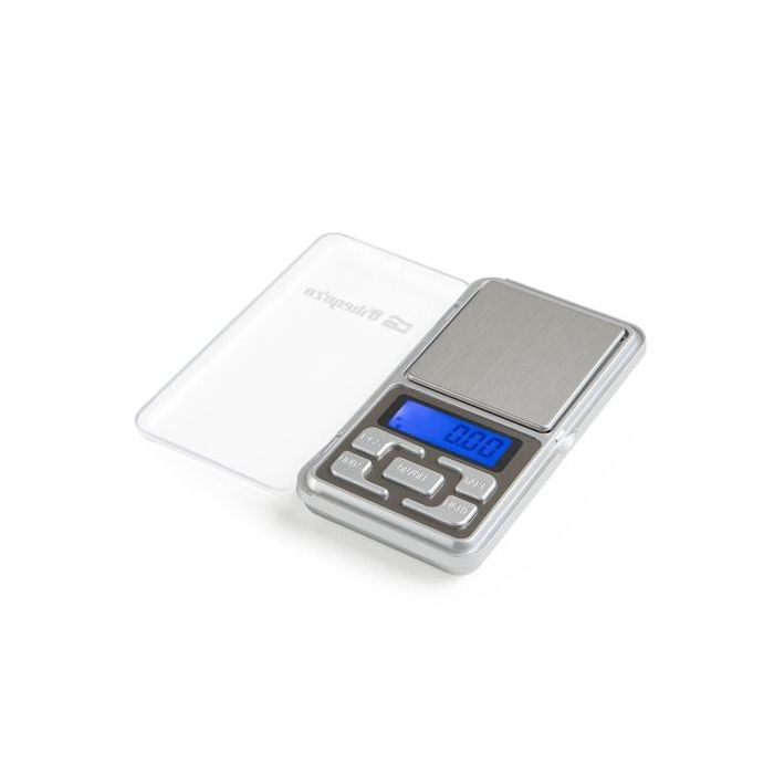 Orbegozo PC 3010 Bascula Electronica de Precision Compacta - Precision de 0.01gr - Pantalla LCD Azul - Practica y Funcional