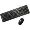 Coolbox PcCase KTR-001 Pack USB Teclado 105 Teclas + Raton 3 Botones - Uso Ambidiestro - Color Negro