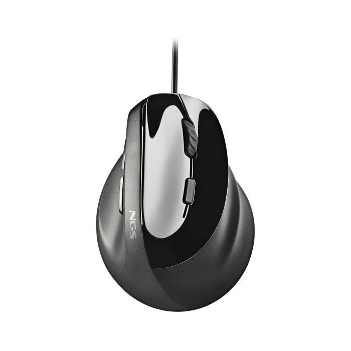 NGS Samsara Raton Ergonomico Vertical Laser 3200dpi - 5 Botones - Silencioso - Color Negro
