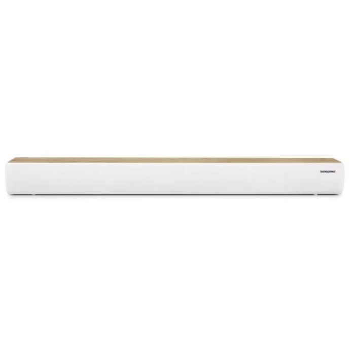 Thomson SB401BT Barra de Sonido 200W - Bluetooth 5.0 - Entrada de Audio de TV, Optica,  AUX-IN de 3,5mm y Lector USB - Color Madera/Blanco