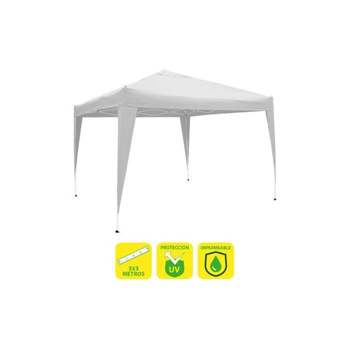 Sungarden Carpa Plegable Acero 3x3m Blanca - Color Blanco