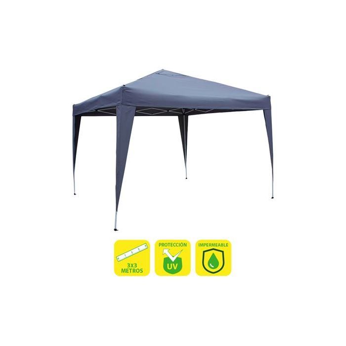 Sungarden Carpa Plegable Acero 3x3m - Color Azul
