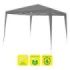 Sungarden Carpa Acero Rafia 3x3m - Color Gris