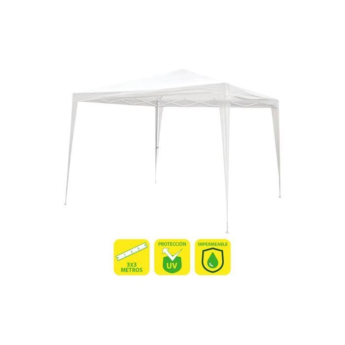 Sungarden Carpa Acero Rafia 3x3m - Color Blanco