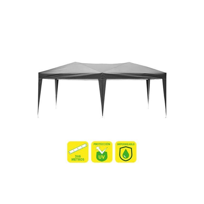 Sungarden Carpa Plegable Acero 3x6m - Color Gris