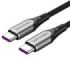 Vention Cable USB-C 2.0 a USB-C 2.0 5A 100W - 1.5m - Trenzado - Color Gris