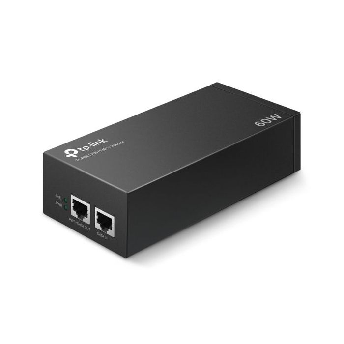 TP-Link Inyector PoE++ - 2 Puertos Gigabit - Hasta 60W - Plug & Play