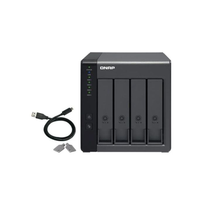 QNAP TR-004 Caja de Expansion RAID USB 3.0 - 4 Bahias 2.5", 3.5" - Ventilador 120mm