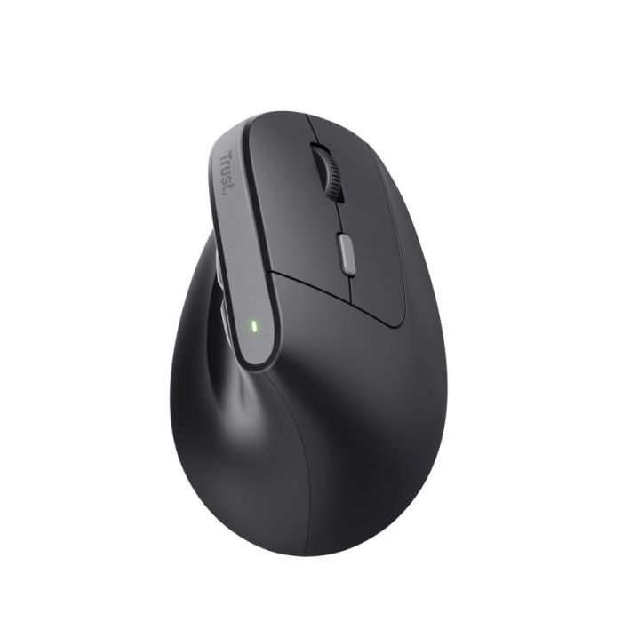 Trust Raton Inalambrico USB - Diseño Ergonomico - Indicadores LED - 6 Botones - Color Negro