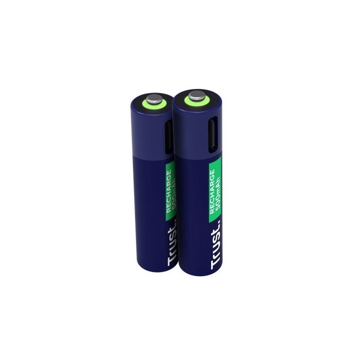 Trust Pack de 2 Pilas Recargables 500 mAh AAA