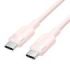 Vention Cable USB-C a USB-C 3A 60W - 2m - Trenzado - Color Rosa