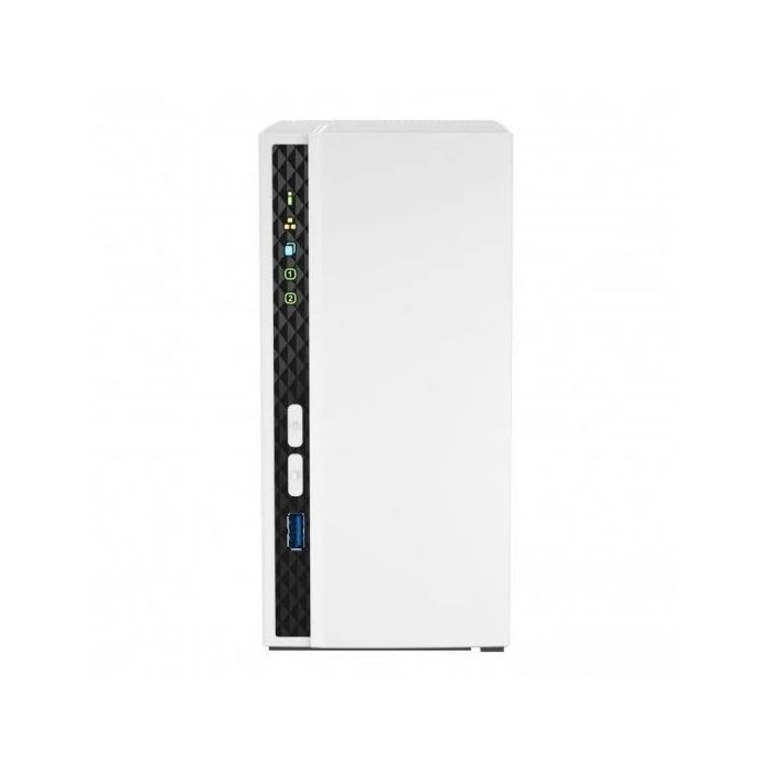 QNAP TS-233 NAS Torre Procesador ARM Cortex-A55 - Memoria 2GB - 2 Bahias 2.5", 3.5" - USB, RJ-45 - Ventilador 80mm