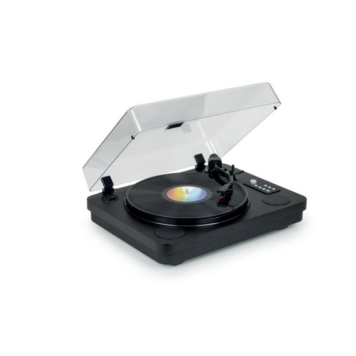 Thomson TT650BT Tocadiscos Estereo con Altavoces Incorporados - Funcion Parada Automatica -  Conexion RCA/Bluetooth - Color Negro