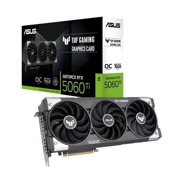 Asus GeForce RTX 5060 Ti TUF Gaming OC Tarjeta Grafica 16GB GDDR7 Reflex 2 RTX AI DLSS4