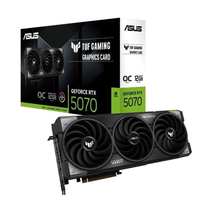 Asus GeForce RTX 5070 TUF Gaming OC Tarjeta Grafica 12GB GDDR7 Reflex 2 RTX AI DLSS4