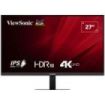ViewSonic VA2708-4K-HD Monitor LED 27" IPS UHD 4K HDR - Respuesta 4ms - 16:9 - Ajustable de Inclinacion - HDMI, DisplayPort, Audio - Angulo de Vision 178º - VESA 100x100mm