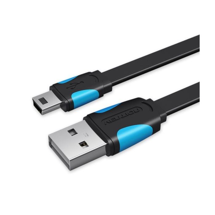 Vention Cable USB 2.0 Macho a Mini USB Macho - 1.5m - Plano - Color Negro