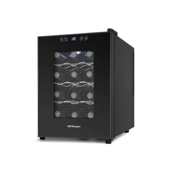 Orbegozo VT 1230 Vinoteca Compacta - Conserva y Disfruta del Vino en Casa - Capacidad para 12 Botellas - Control Electronico de Temperatura - Diseño Elegante y Silencioso