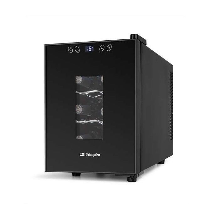 Orbegozo VT 630 Vinoteca Compacta - Conserva y Disfruta del Vino en Casa - Capacidad para 6 Botellas - Control Electronico de Temperatura - Diseño Elegante y Moderno - Silenciosa y sin Vibraciones