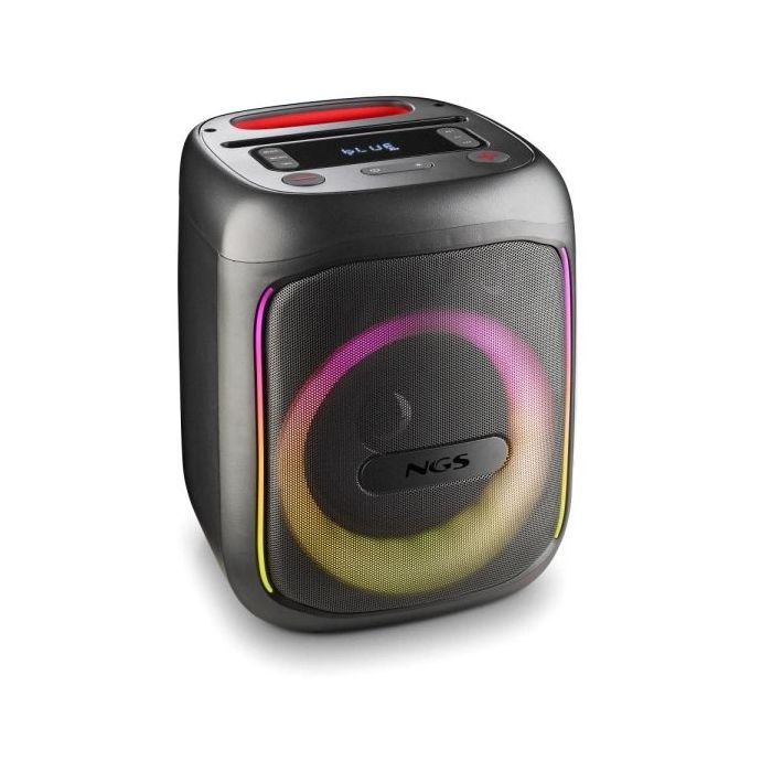 NGS Wild Swag Go Altavoz Portatil 80W TWS Bluetooth 5.0 - Autonomia hasta 10h - USB y Aux In - Iluminacion LED - Color Negro