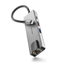 NGS Wonder Dock Supra 4 en 1 Hub USB-C - 1x USB 3.0, 1x USB-C PD 100W, 1x HDMI, 1x RJ45 - Admite Resoluciones Maximas de 4K a 30 Hz - Velocidad LAN de 1 Gbps